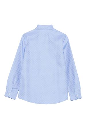 camicia in cotone azzurro GUCCI KIDS | 824853XWA5J4910